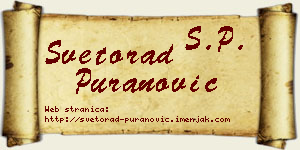 Svetorad Puranović vizit kartica